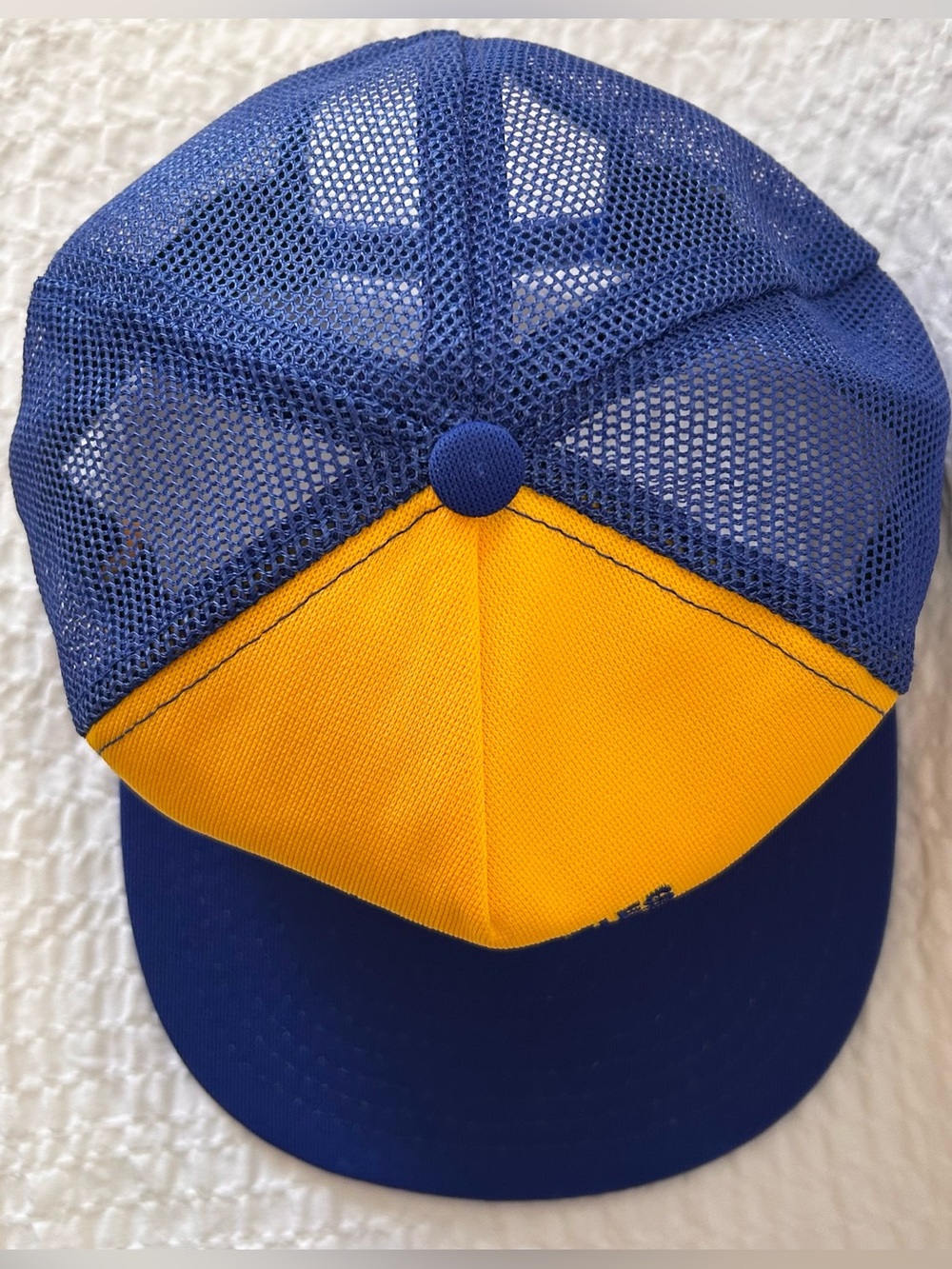 Vintage 80s 90s Los Angeles Rams NFL Football Mesh Trucker Hat SnapBack Rope - Picture 5 of 8